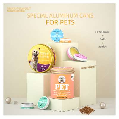 Customized aluminum box multi-specification food-grade cat food and dog food sealed cans, used for pet cream aluminum cans