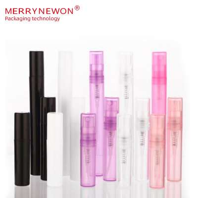 New 2ml 3ml 5ml Empty Translucence Plastic Refillable Perfume Atomizer Spray Bottles Pure Dew Makeup Water Jar For Travel