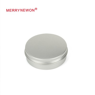 100g/ml LH8328 Custom Logo Aluminum Can Coffee Hair Jar Travel Soap Tin With Screw Lid Packaging