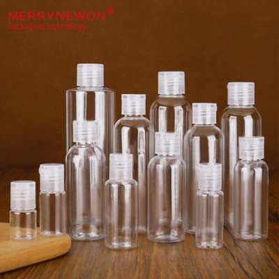 10 30 60 120ml ml plastic bottle PET transparent bottle butterfly cap cosmetic filling jar flip cap bottle