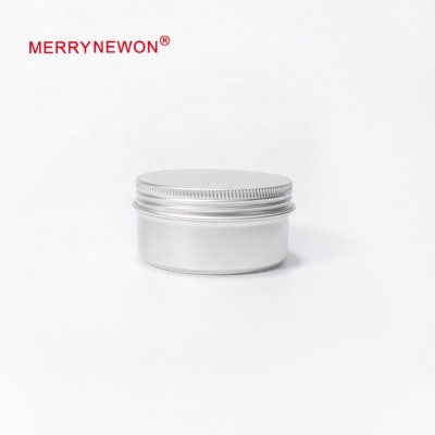 80g/ml LH6835 Custom Screw Thread Concealer Coffee Jar Travel Tin Candle Aluminum Tea Can