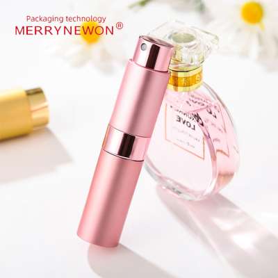 New Design 5ml 8ml Luxury Exotic Aluminum Portable Refillable Men Cologne Spray Perfume Bottle With Pump For Travel