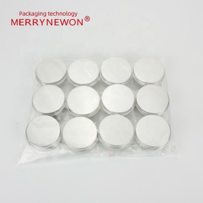 50g 50ml Round Aluminum Packaging Tin Can For Scent Candle Cosmetic Skin Cream Balm With Screw Lid