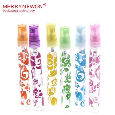 10ml Plastic Mini Exotic Rose Fancy PET Atomizer Refillable Empty Refillable Perfume Spray Bottle Bottles For travel